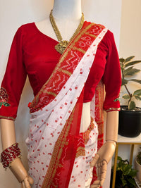 Light Weight Chunari Print Saree 0826 | 2 Color