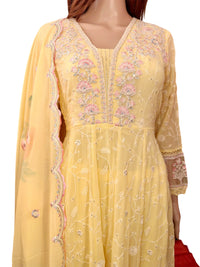 New Arrival Forever Hits Premium 3 Pc Party Wear Anarkali Suit Size 38 Fit for 36-38