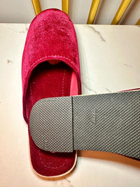 Nepali Hand Made Premium Velvet Unisex Shoe For Festival, Party-Function & Cultural Wear-Maroon