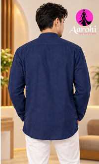 Unisex Nepalese Linen Kurta Large-3XL (40-46) Loose Fitting (3-4Inch Loose