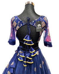 Lehenga Choli-Navy Blue SS