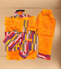 Boys Pasni Set Dhaka Orange