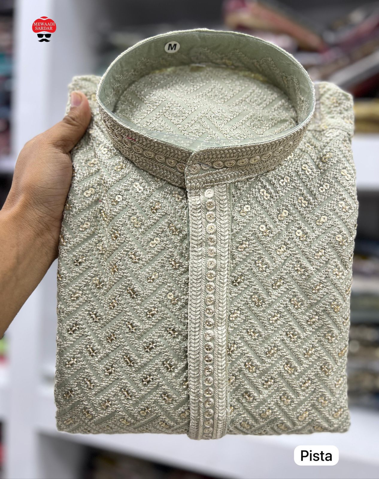 Boutique Finishing Premium Chikan Kari Kurta XL | 3 Colors