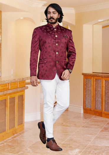 Slim Fit Men's Blazer For Casual, Party, Office, Wedding, Club Wear Medium