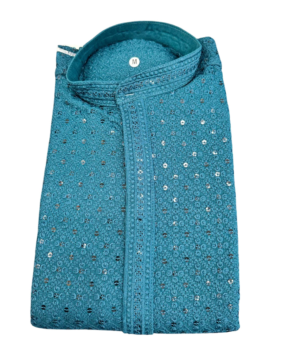 Boutique Finishing Premium Chikan Kari Kurta 2XL