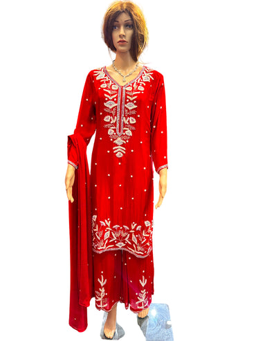 Teej Special Hand Work Kurta Suit