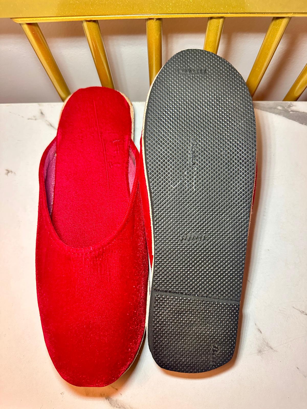 Nepali Hand Made Premium Velvet Unisex Shoe For Festival, Party-Function & Cultural Wear