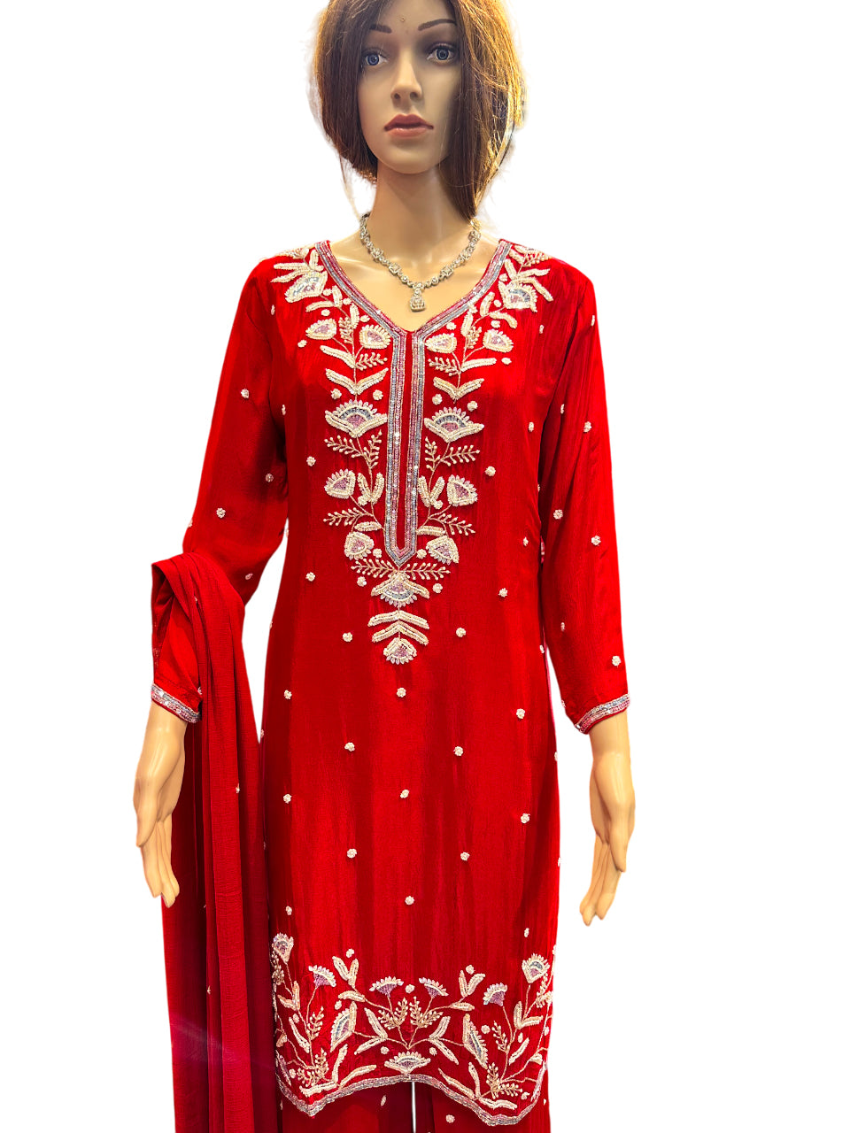 Teej Special Hand Work Kurta Suit