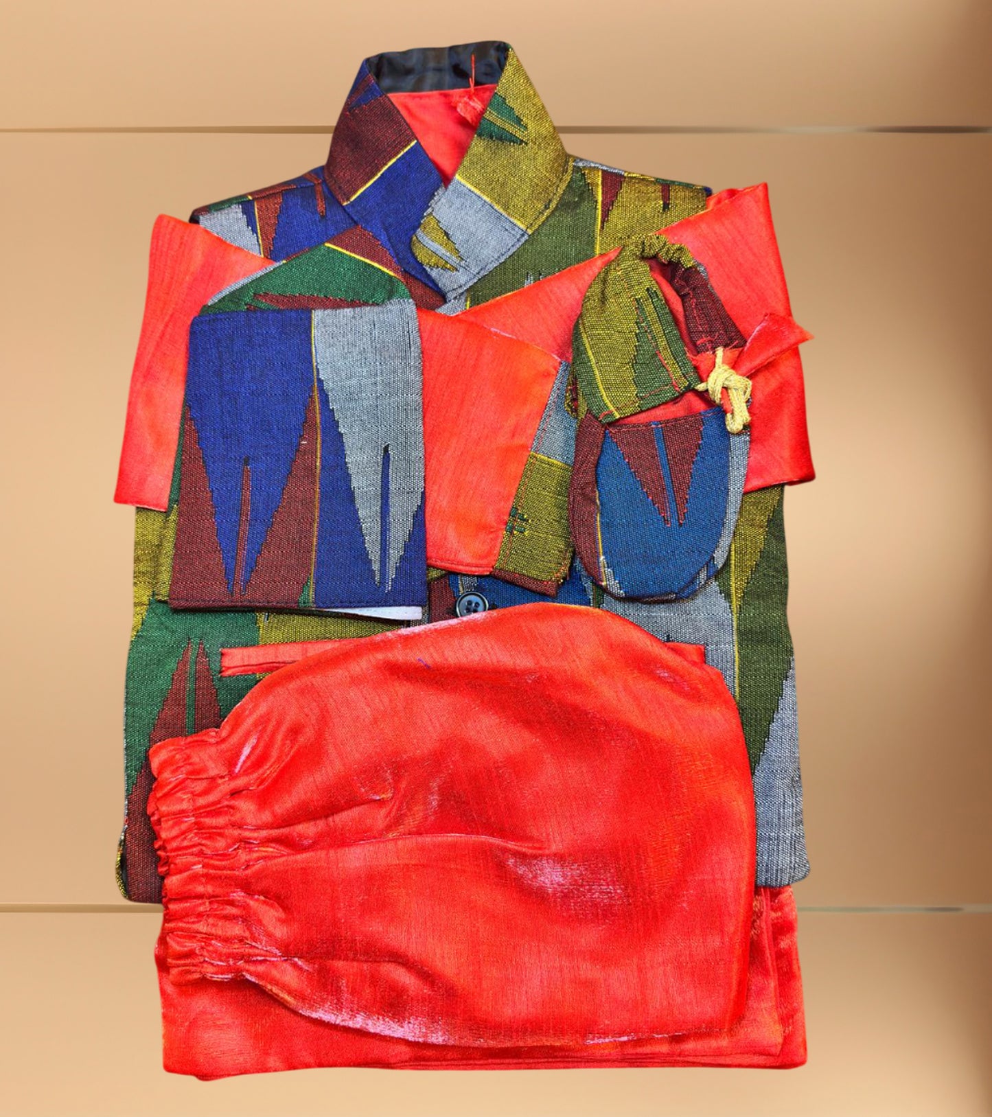 Baby Boy's Pasni / Dress Set Red