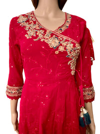 New Arrival Forever Hits Premium 3 Pc Party Wear Anarkali Suit Size 38 Fit for 36-38