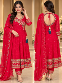 New Arrival Forever Hits Premium 3 Pc Party Wear Anarkali Suit Size 38 Fit for 36-38