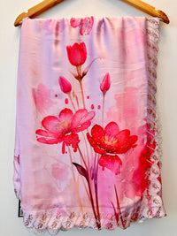 Trending Premium Party Wear Patch Work Silk Saree