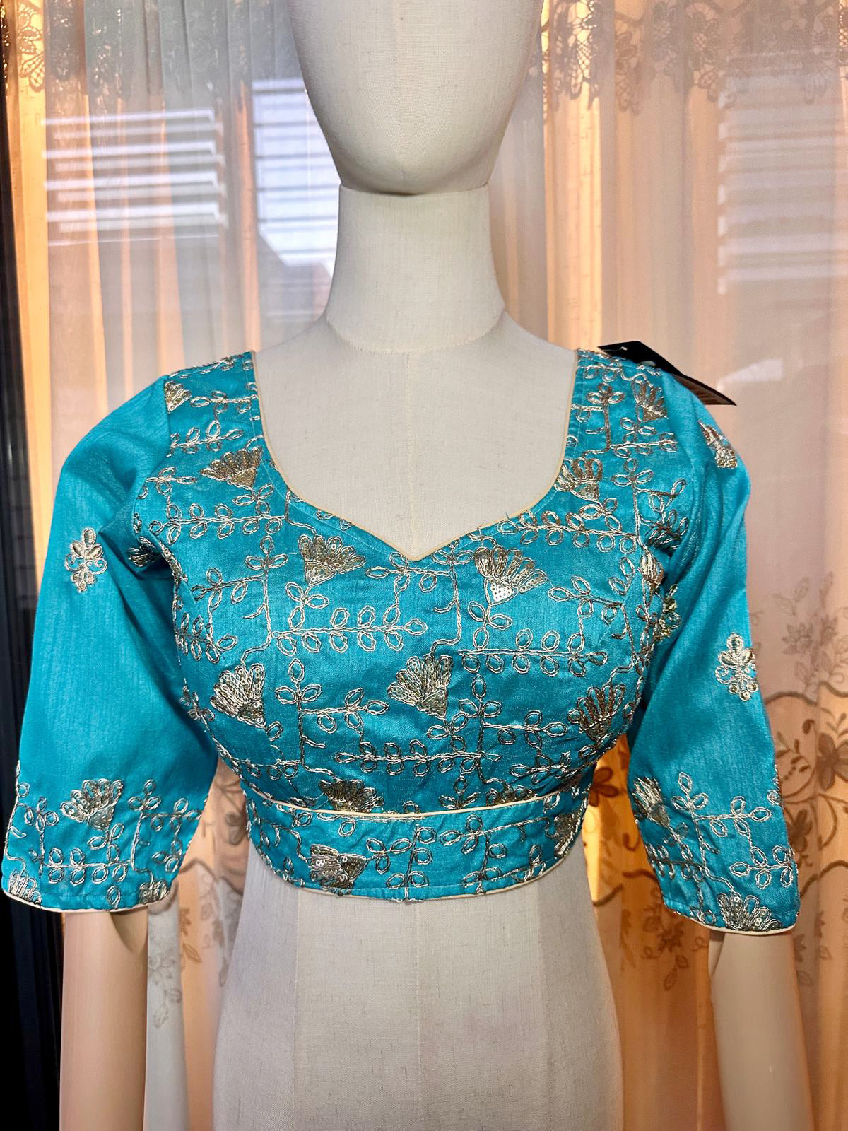 Full Embroidery Blouse 3 Color 38-42