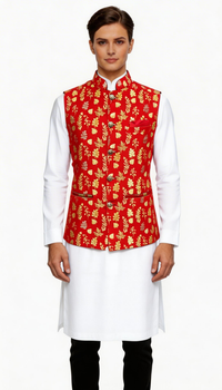 Waistcoat Golden-Red