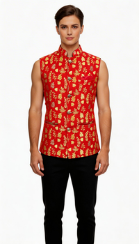 Waistcoat Golden-Red