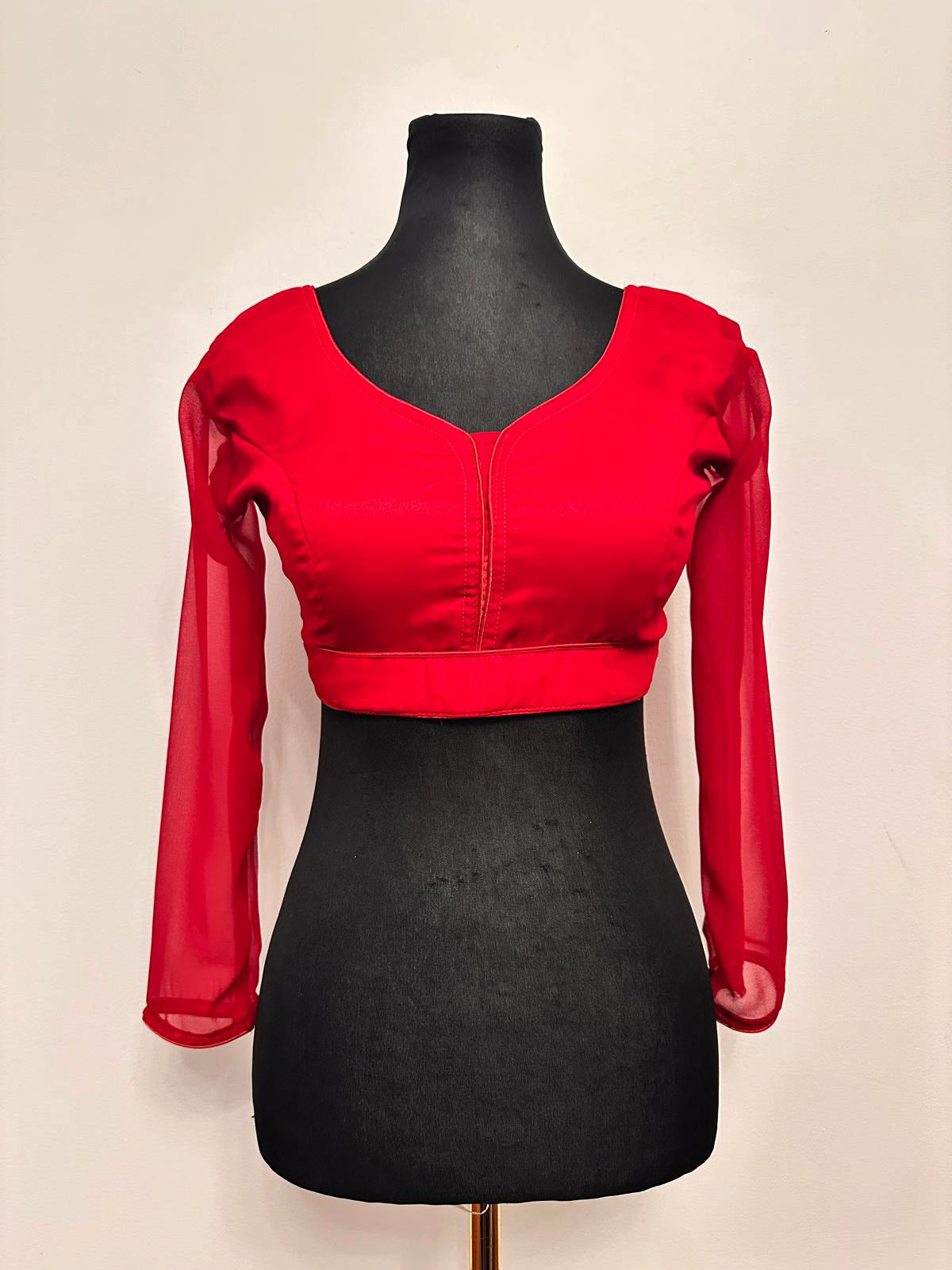 Georgette Blouse Red 34-48