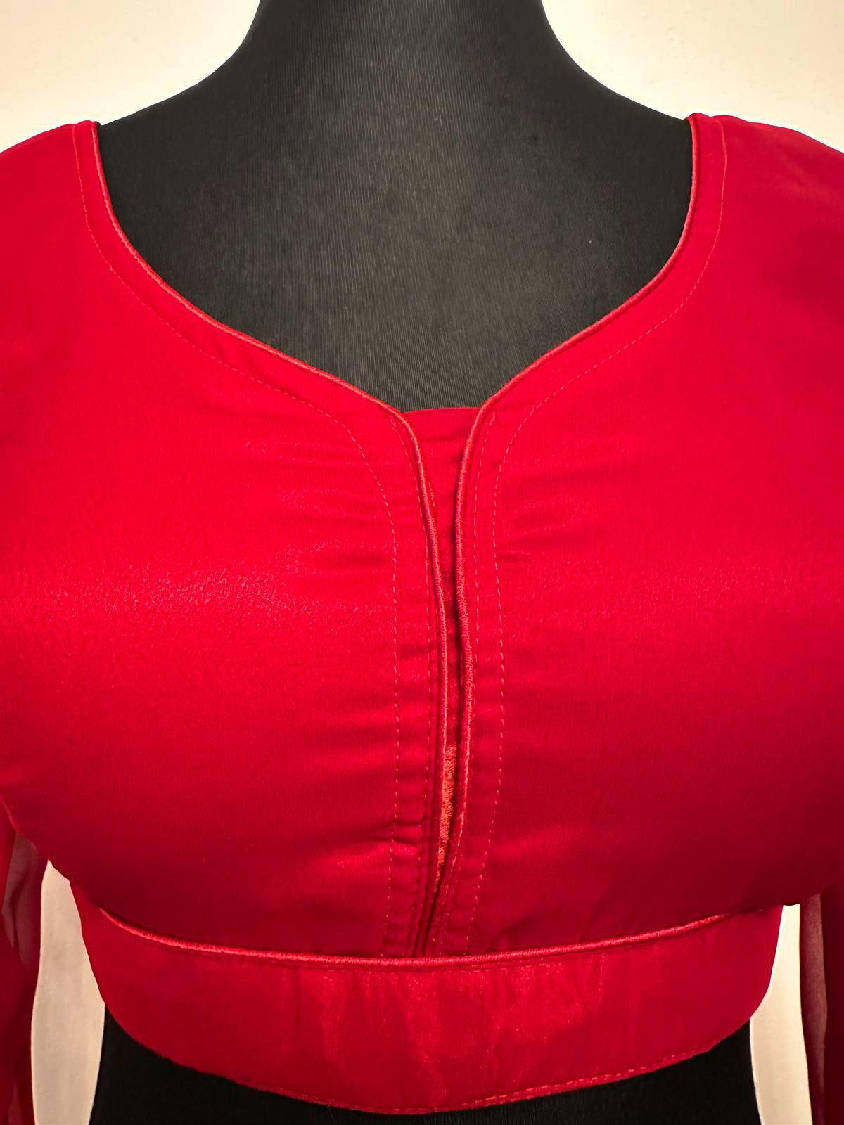 Georgette Blouse Red 34-48