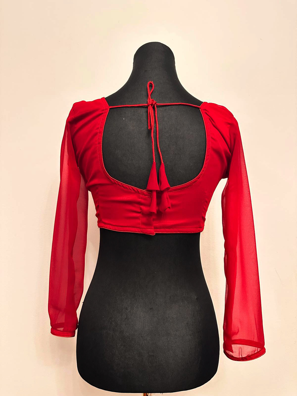 Georgette Blouse Red 34-48