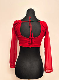 Georgette Blouse Red 34-48