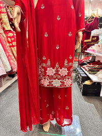Heavy Hand Work Party / Festival Wear 3 Pc Plazoo Set 38 (M)