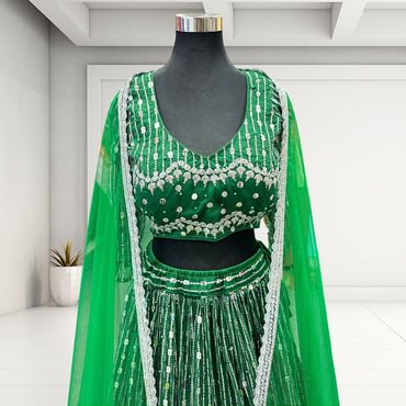 Dark Green Lehenga Choli