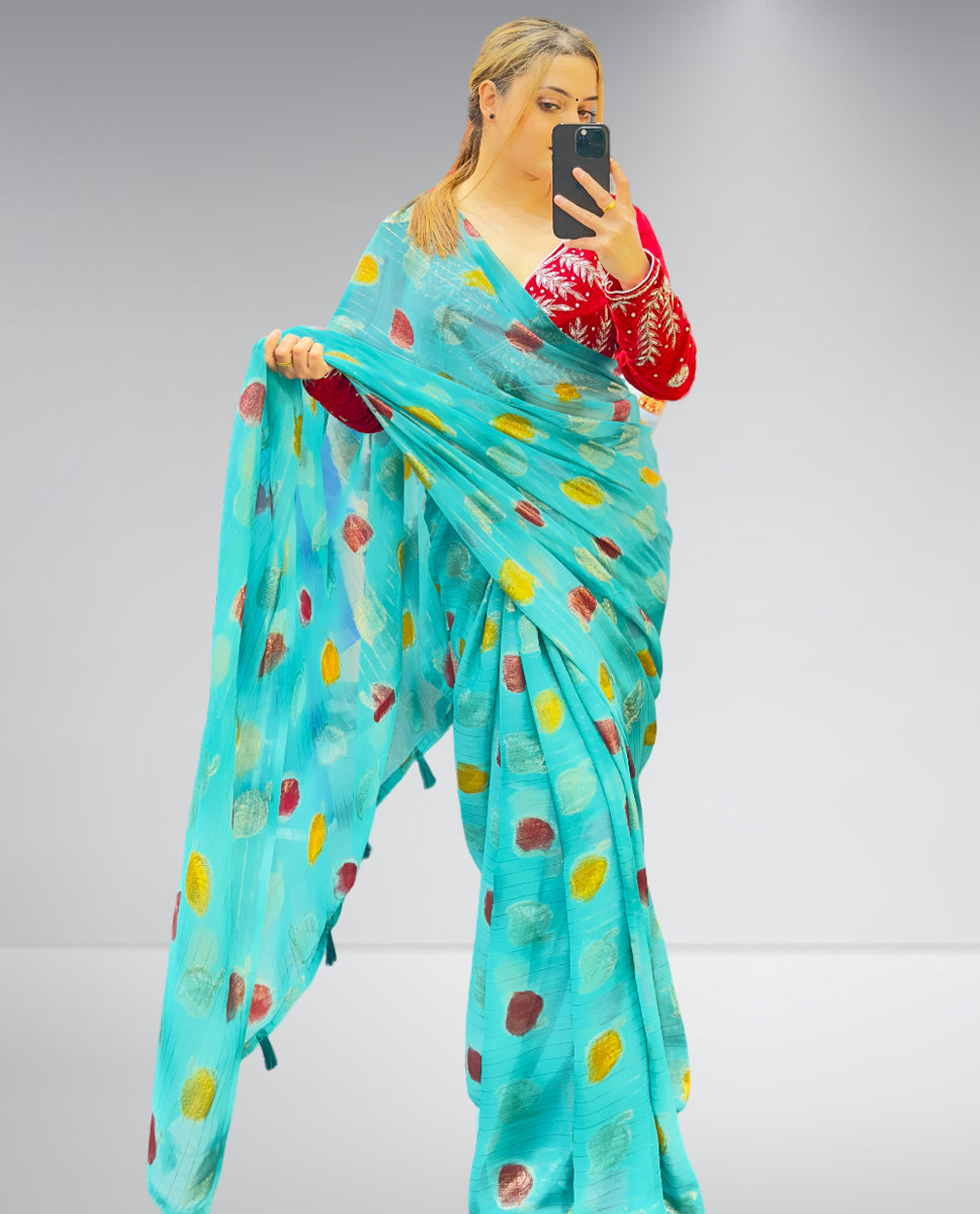 Kacha Badam Saree