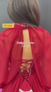 Designer Gown Red