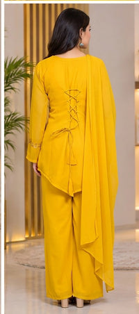 Embroidery Boutique 90s Kurthi Set 34-38,Yellow